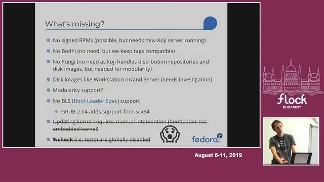 Fedora RISC-V 64-bit: a three-year long journey - David Abdurachmanov - Flock 2019 смотреть онлайн