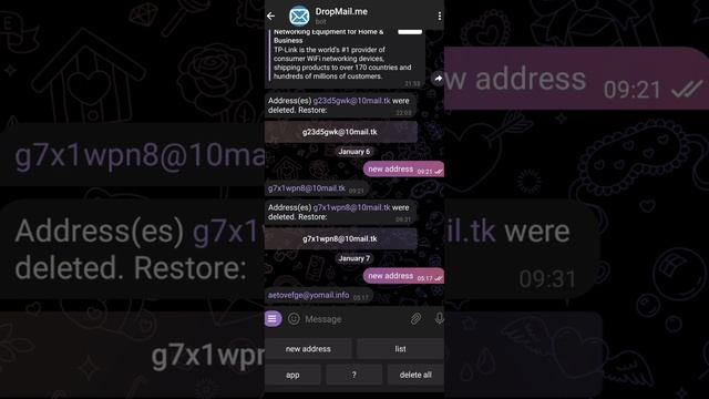 Temporary mail id | telegram bot | life hacks смотреть онлайн