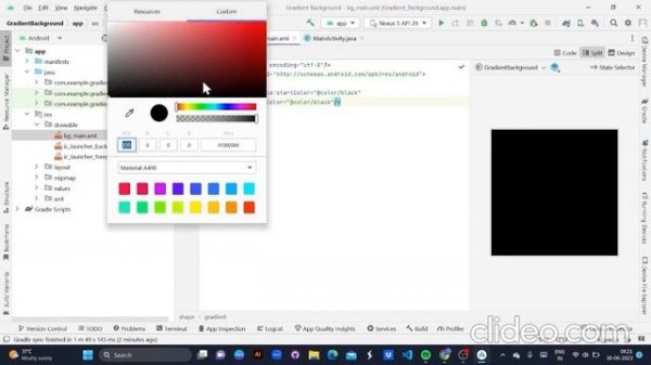 Custom Backgrounds In Android Studio | Using Drawable Resource File | Android Studio | Java