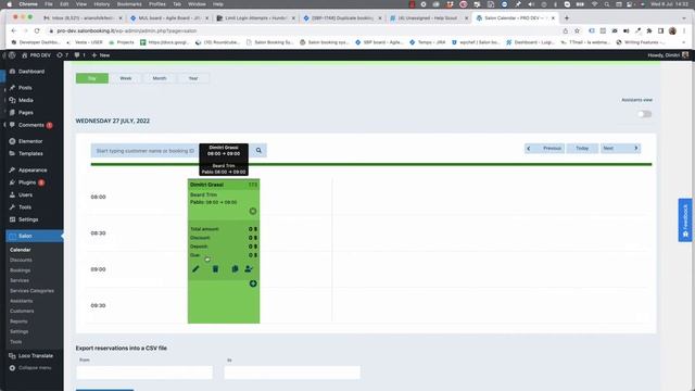 Salon Booking System: Duplicate reservation смотреть онлайн
