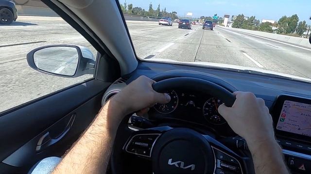 2023 Kia Forte LXS POV Freeway Test Drive смотреть онлайн