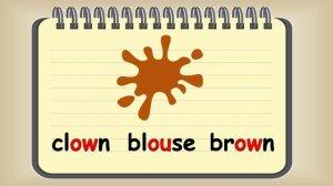 Правила чтения. Чтение английских буквосочетаний ow, ou.