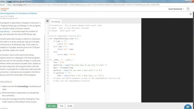 COP1000 Optional Arguments in Functions in Python смотреть онлайн