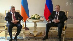 В Санкт-Петербург для консультаций по нагорно-кара...просу прибыли президенты Армении и Азербайджана