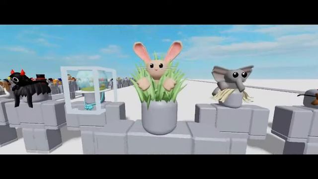 Roblox Tall Spiky Grass Green Hair with Rabbit Friend смотреть онлайн