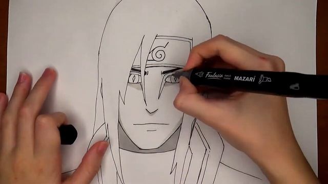 OROCHIMARU | NARUTO | Как нарисовать Орочимару из аниме 