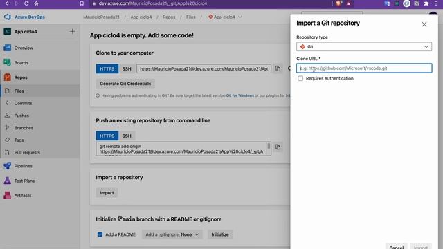 Publicar repositorios en Azure DevOps y Github смотреть онлайн