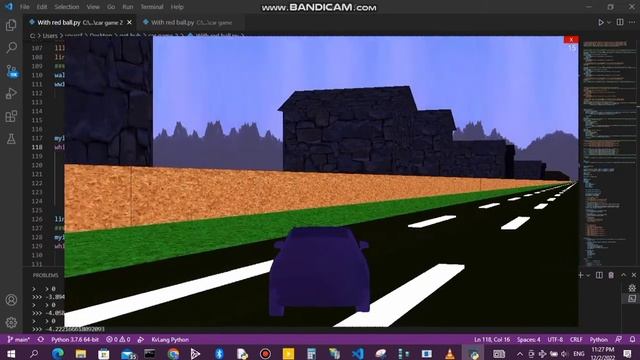 My car game in python (ursina) смотреть онлайн