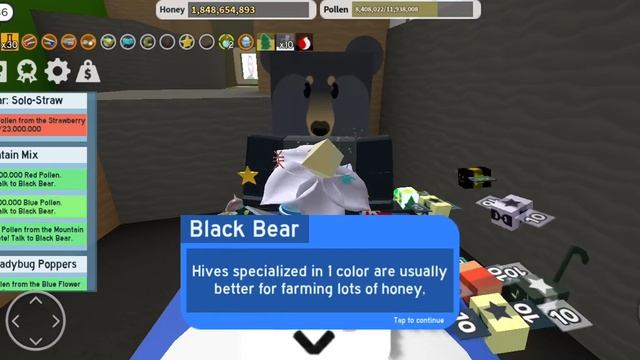 Completed Black Bear Quest (Mountain Mix) Bee Swarn Simulator смотреть онлайн