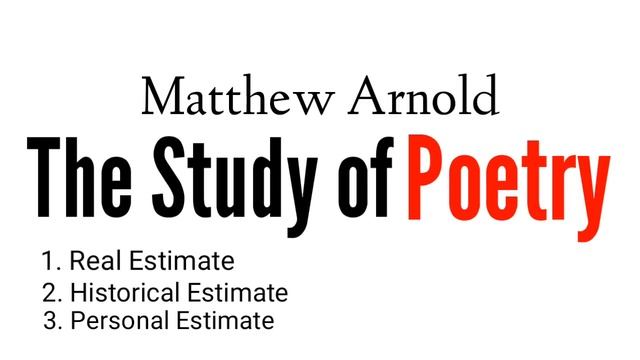 The study of poetry by Matthew Arnold in hindi смотреть онлайн