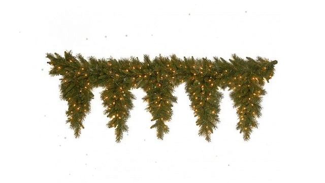 Гирлянда ХВОЙНЫЙ ЛАМБРЕКЕН ТИФФАНИ 100 ламп (National Tree Co) 183х30см обзор 31TF6TBL/TF-6TB смотреть онлайн