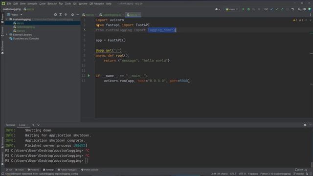 FastAPI - Custom Logging in Rest-API verwenden смотреть онлайн