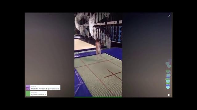 Виктория Боня в перископе (periscope) Занимаются гимнастикой с Глебом Гальпериным и дочерью смотреть онлайн