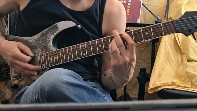 Soilwork - The Chainheart Machine - Guitar cover (with epic solo section fail) смотреть онлайн