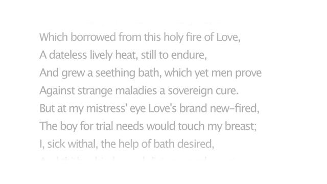 Shakespeare's Sonnet 153 – Cupid Laid By His Brand and Fell Asleep смотреть онлайн