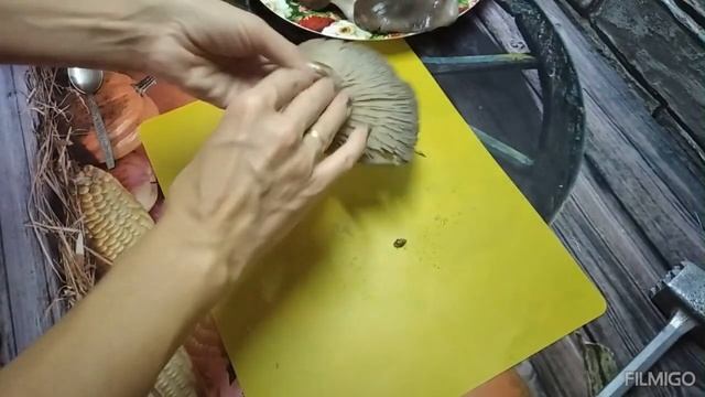 Очень сочные отбивные из грибов вешенок.