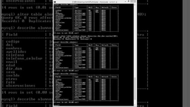 Crear DATABASE "MYSQL" - CMD Tutorial смотреть онлайн