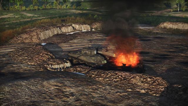 Jumbo Sherman Double Kill (War Thunder) смотреть онлайн