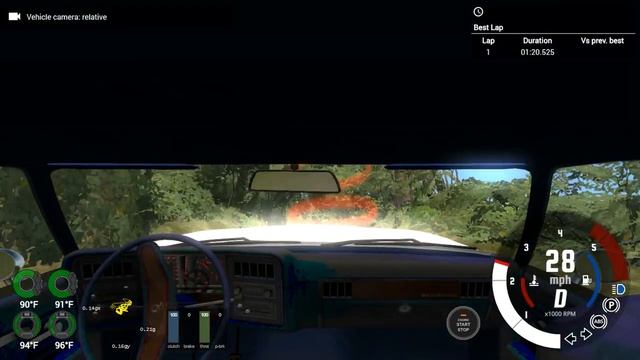 BeamNG.drive 0.15.0.5.7940 (Time Trials) (Chevrolet Mini Chevelle Laguna) смотреть онлайн