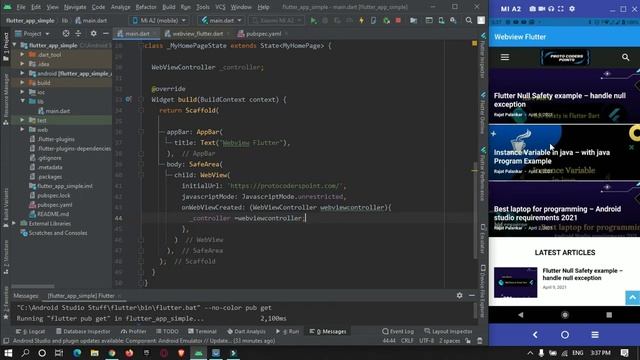 Flutter webview example - Convert Website to app - Flutter Webview tutorial смотреть онлайн