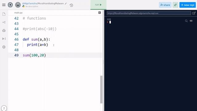 functions in python | part 5 |how to use functions in python | python functions | python in tamil смотреть онлайн