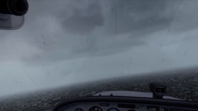 Prepar3D A2A Windshield rain effect test on Cessna 172 Trainer смотреть онлайн