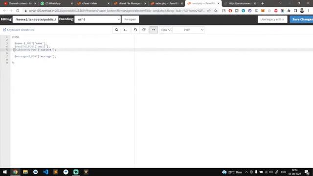 html webpage se email kaise bheje? how to send email using html and php || Live Coding смотреть онлайн