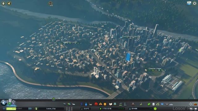 Таймлапс нового района - Cities: Skylines - Sunset Harbor #11 смотреть онлайн