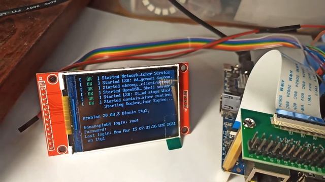 Linux console on LCD SPI ILI9341 Banana Pi BPI-M64 Armbian Linux смотреть онлайн