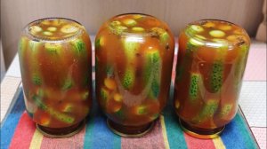 Переделка  помидор)) Огурчики с кетчупом  "МАХЕЕВ ЧИЛИ".