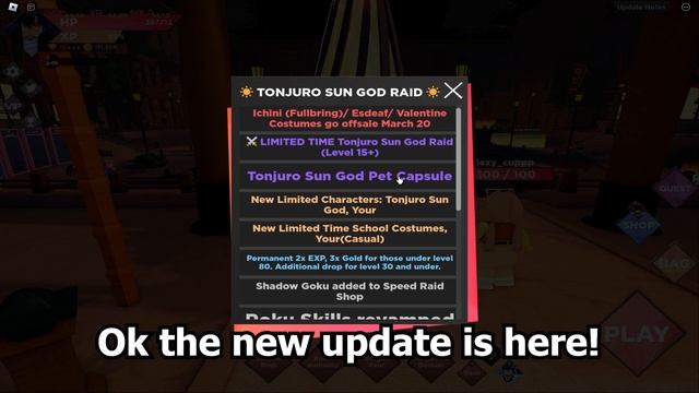Tanjiro (Sun God) SHOWCASE!! New Update Anime Dimensions | ROBLOX 2023 смотреть онлайн
