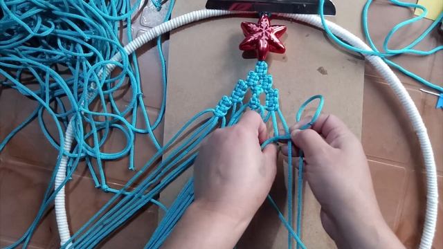 DIY Macrame Wall Hanging Christmas Tree with Lights | New Design Macrame Christmas Tree Tutorial смотреть онлайн