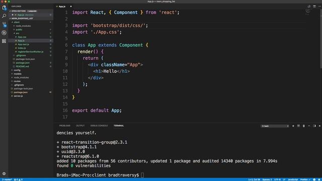 Learn The MERN Stack [3] - Client Setup & Reactstrap смотреть онлайн