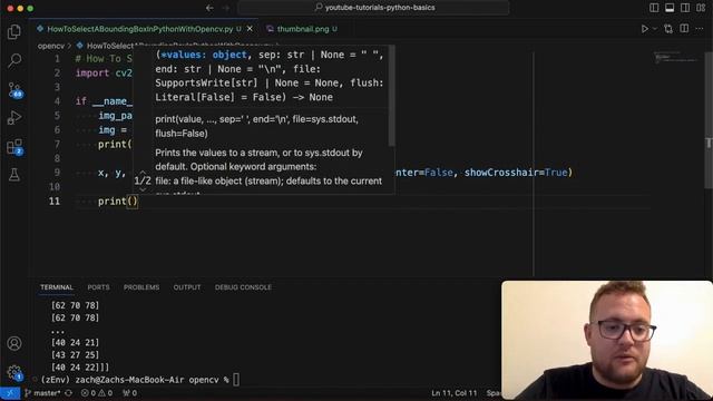 How To Select A Bounding Box In Python With Opencv смотреть онлайн