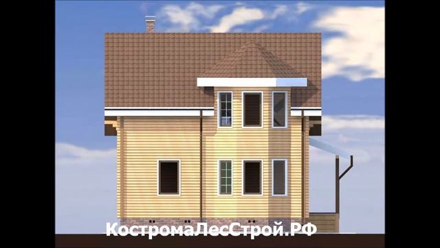 Брусовый дом S=111 кв.м. Дрезна смотреть онлайн