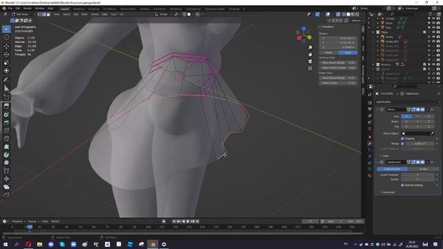 Part 3. Одежда. Blender смотреть онлайн