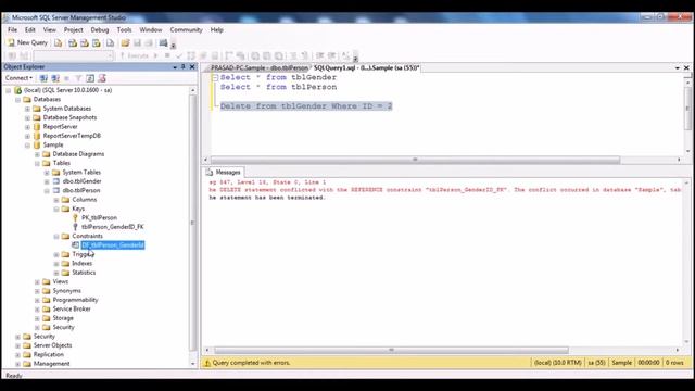 SQL Part 5 - Part 5 Cascading referential integrity constraint смотреть онлайн