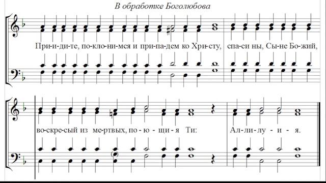 ? Приидите поклонимся... Боголюбова (тенор) смотреть онлайн