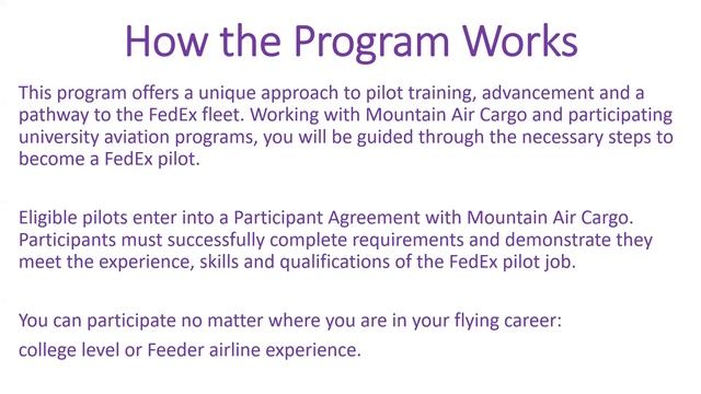 Mountain Air Cargo (MAC): Pilot Pathway | May 19, 2021 смотреть онлайн