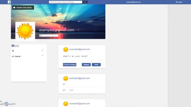 Facebook Clone смотреть онлайн