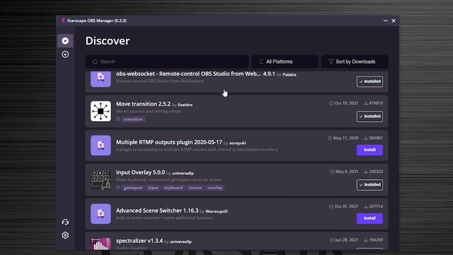 Administrador de Plugins de OBS | OBS plugin Manger смотреть онлайн