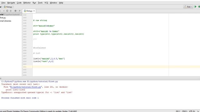 List in python | Container | Lecture 23 смотреть онлайн