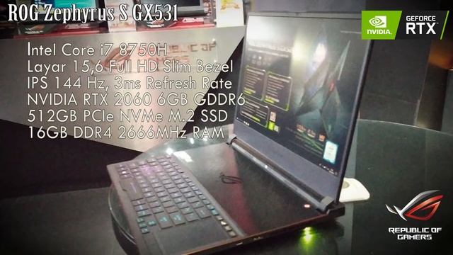 「#ROGNVIDIAVLOG」 NYOBAIN ASUS ROG ZEPHYRUS S GX531 смотреть онлайн