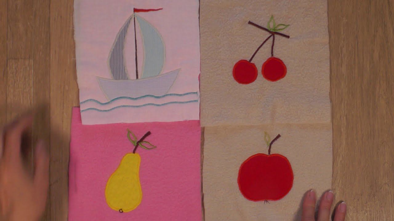 Аппликация на ткани для начинающих | Пошаговый МК смотреть онлайн