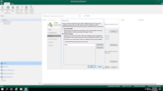 VBR. Задание на резервное копирование - Hyper-V смотреть онлайн