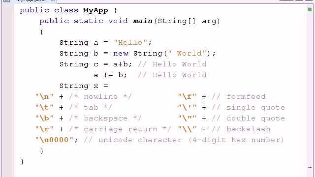 Java Tutorial - 06 - String смотреть онлайн