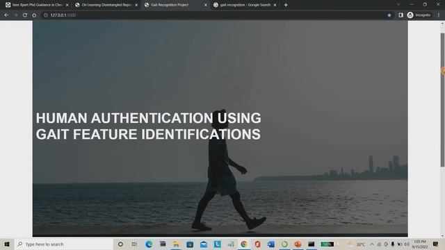 Human Authentication using Gait Recognition смотреть онлайн