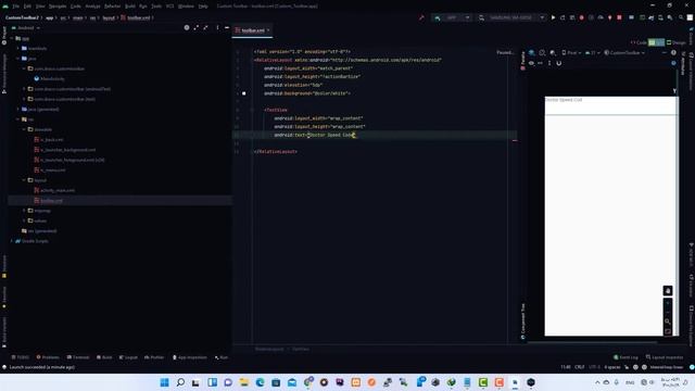 How to Create Custom Toolbar in Android Studio | CustomToolBar | Doctor Speed Code смотреть онлайн