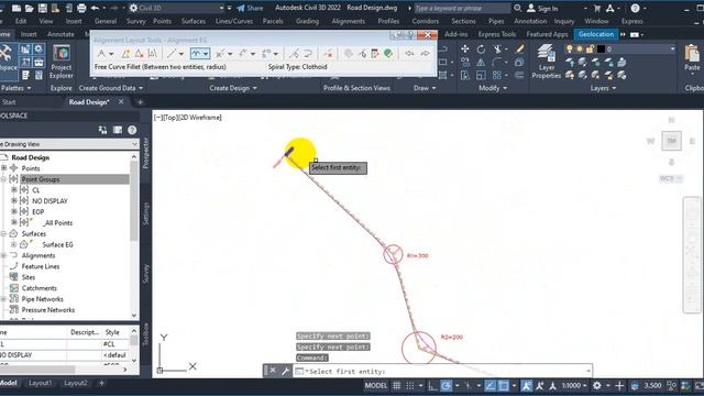 #04 Create Alignmet ROAD DESIGN Civil 3D 2022 смотреть онлайн