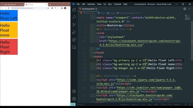 Float in Bootstrap | MengSreang Channel смотреть онлайн